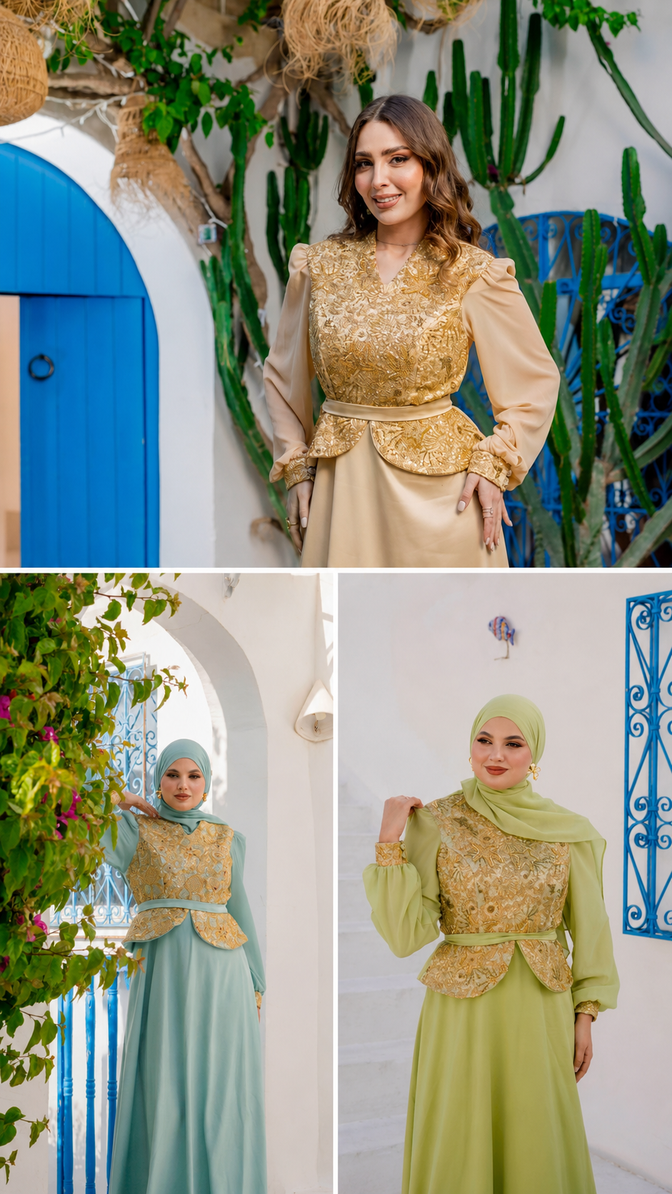 Robe Traditionel Bleu