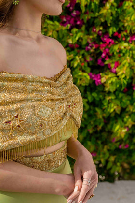 Jupe et Corsage vert