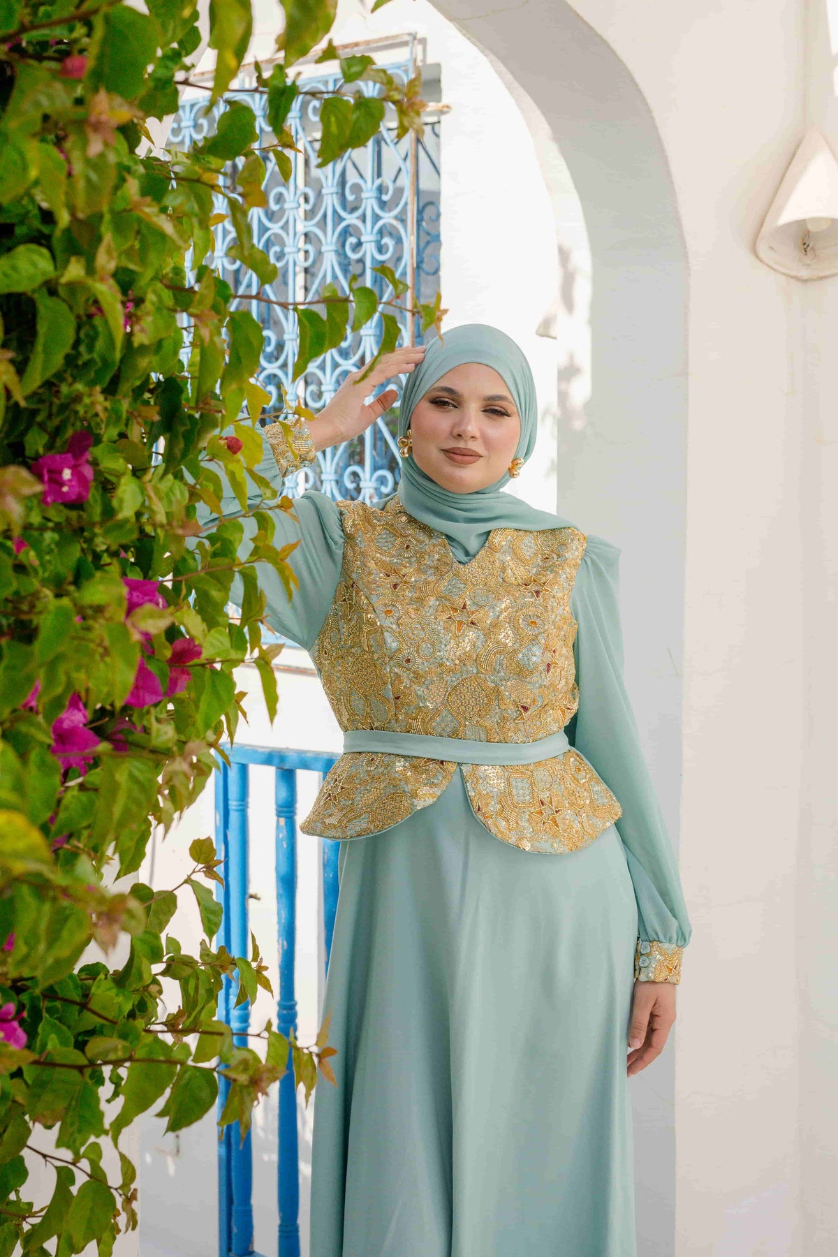 Robe Traditionel Bleu