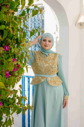 Robe Traditionel Bleu