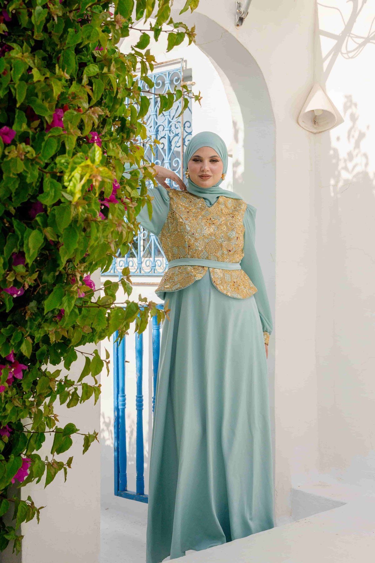 Robe Traditionel Bleu