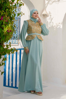Robe Traditionel Bleu