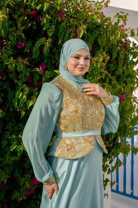Robe Traditionel Bleu