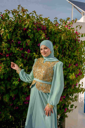 Robe Traditionel Bleu