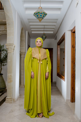 Abeya et Fond de Robe Vert